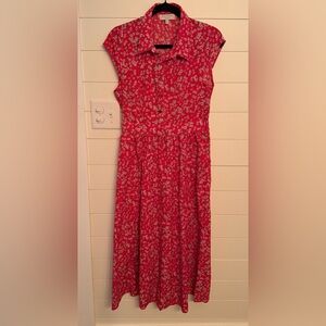 Hayden Red Floral Dress